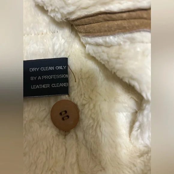 Vintage XOXO Leather Jacket Fur Collar Lined Women's Size XL Tan  Y2K 90s - Picture 7 of 13